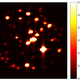 JIRAM image showing hot temperature regions on Io.